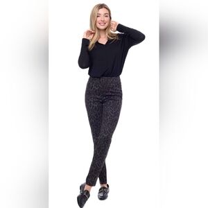up! CHEETAH PONTE FULL-LENGTH SLIM PANT